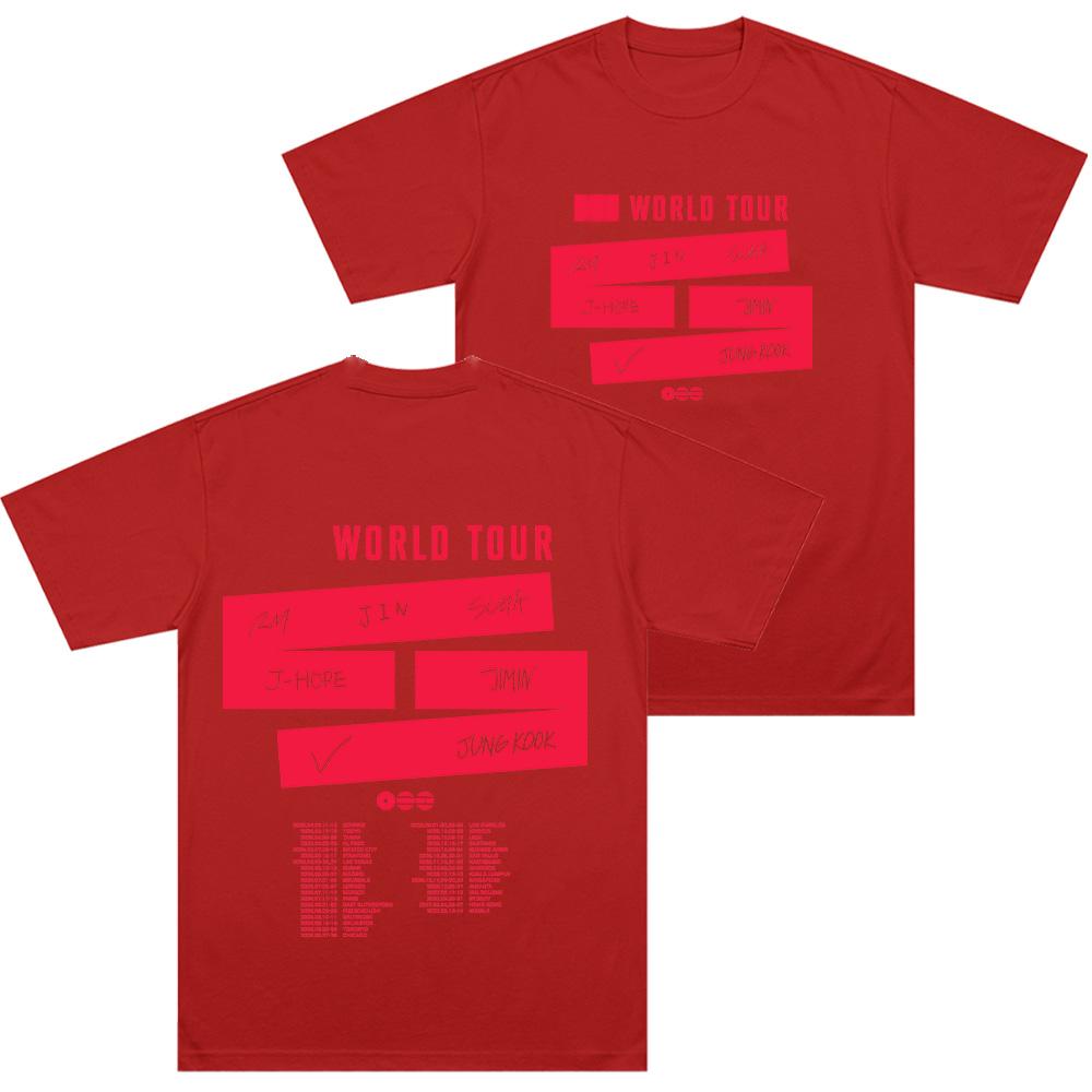 The 5th Album World Tour T Shirts 2026 New Y2k Fashion Cotton Tees Men Women Round Neck Short Sleeve Clothes
