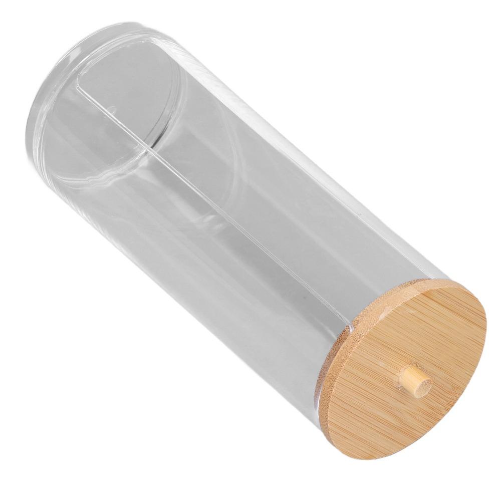 PS Makeup Cotton Swabs Holder Decorative Cosmetic Pads Container Cotton Pad Dispenser Bathroom