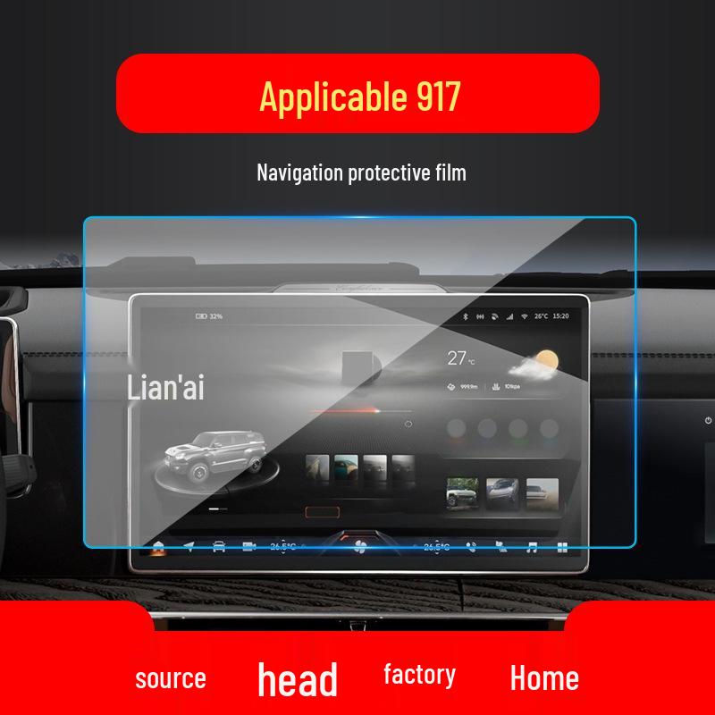 Mengshi 917 Tempered Film for Car Center Console Screen - M800 Protective Interior Accessory