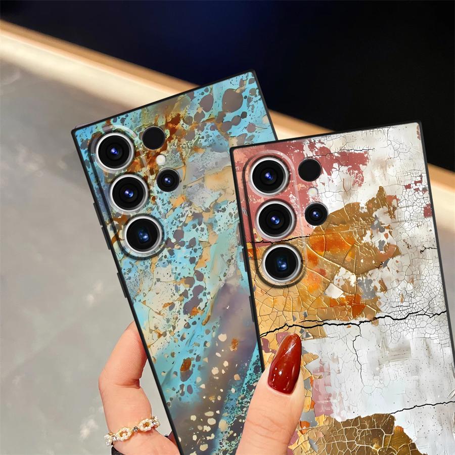 Funda Phone Cover Case for Samsung Galaxy S21 S25 Ultra S9 S20 S22 S23 FE S24 Plus Retro Rust Marks
