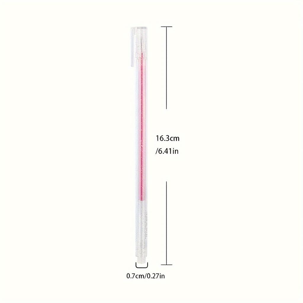 Gel Pens -Glitter Pen Fluorescent Marker Pen Account Pen Glitter Powder Student Practical Gel Pen Color Pen Quicksand Pen