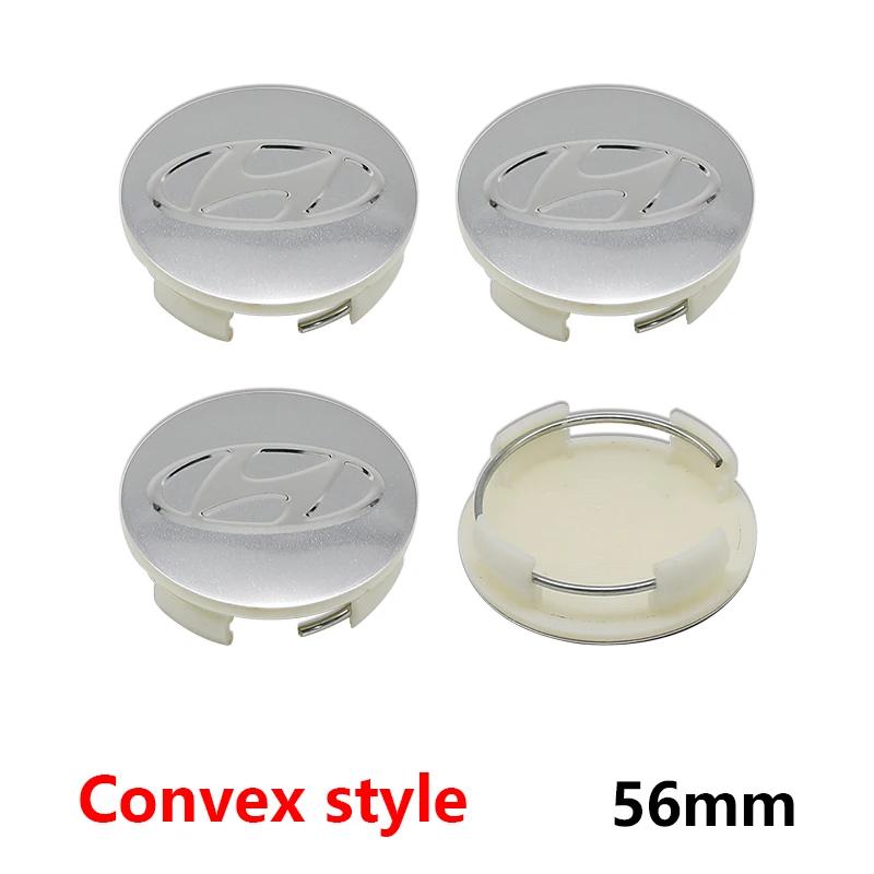 ABS 65/56/61/60mm 3D Car Emblem Wheel Hub Center Cap Badge Covers Accessories For Hyundai I10 I20 I30 Getz Accent Elantra Santa