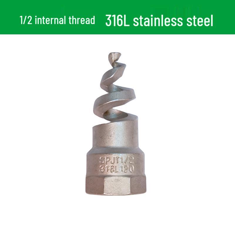 Stainless Steel Anti-Clog Spiral Spray Nozzle for Cooling Tower & Fire Protection