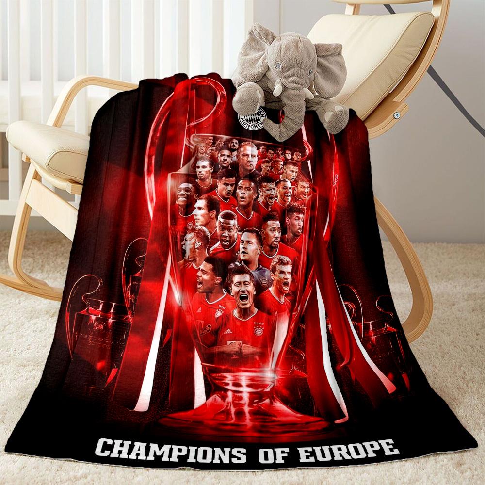 Bayern Munich Blanket Soft & Cozy Suitable for Office Chair Sofa Bedding for All Seasons Stylish Decor Perfect Gift for Relatives and Friends