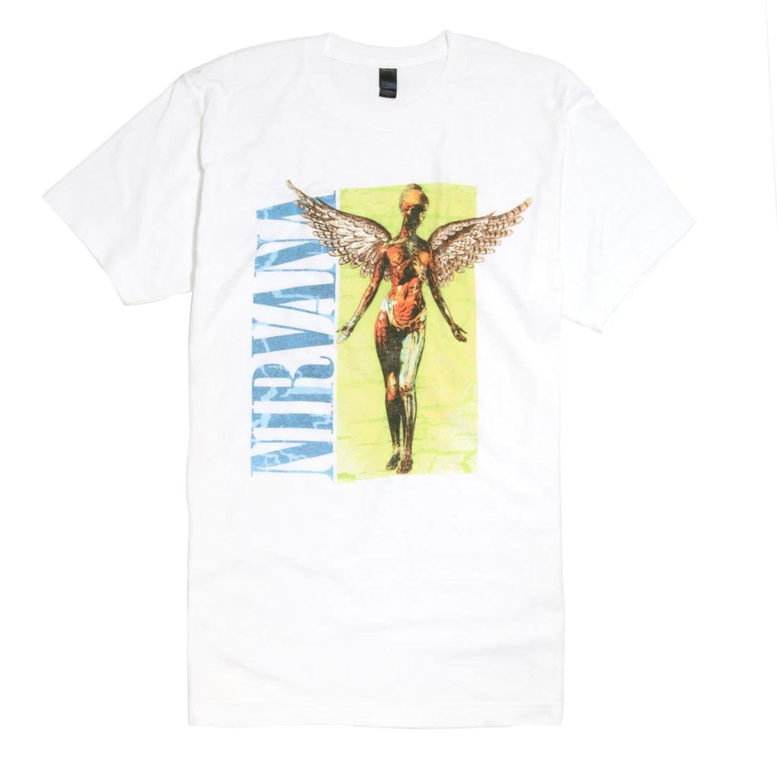 

Nirvana Курт Кобей IN UTERO 100% Хлопок Футболка Мужские Футболки Топ Белый НОВЫЙ С БИРКАМИ XS-3XL Оригинальный и Лицензионный L