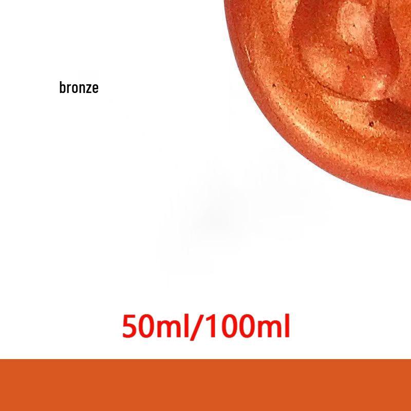 Zlatá Stříbrná Metalická Akrylová Perleťová Barva - Voděodolná, Světle Zlatá, Barvostálá pro Dětské Razítkování & Ruční Výrobky.