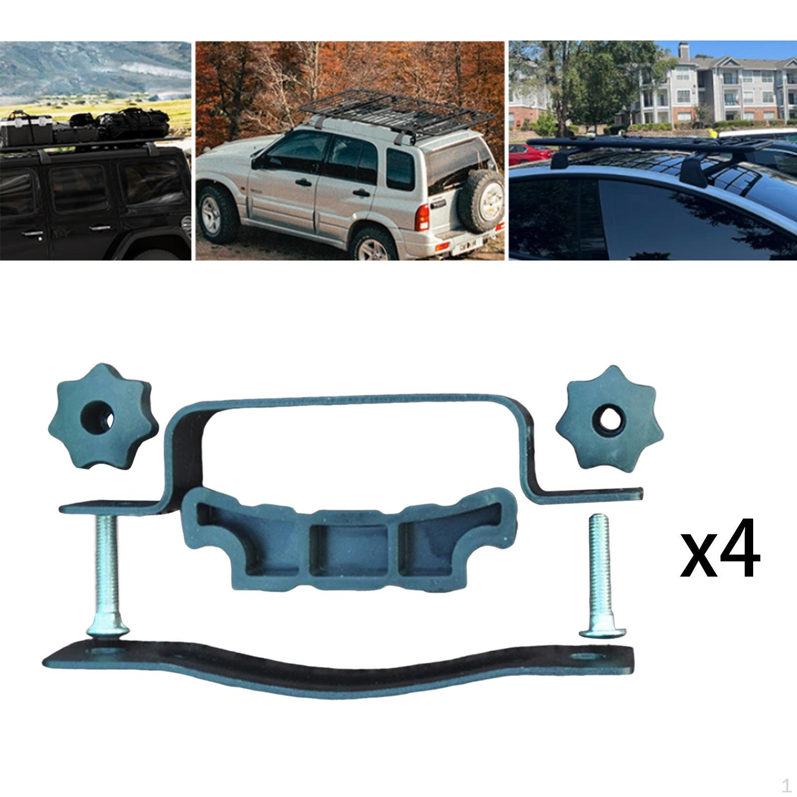 

Кровельный зажим Комплект креплений для автомобиля, фургона, кронштейн для грузового бокса, соединитель багажника 4 Pieces
