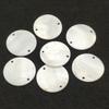 New Arrival! 25/30mm 100pcs Natural Shell Double Hole Connectors Round Charm For Handmade Jewelry Necklace/Earrings DIY Making