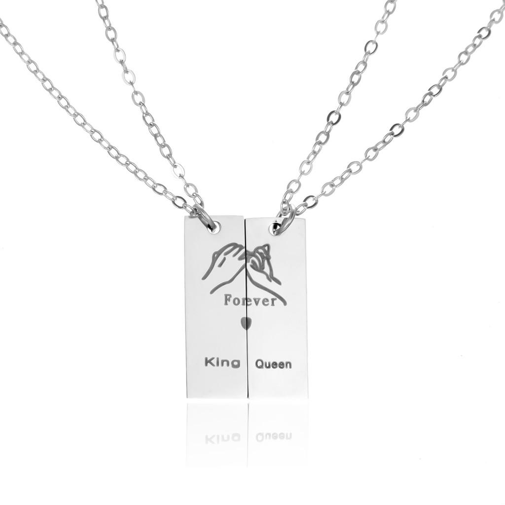 

Romantic Heartshaped Alphabet Necklace In Stainless Steel For Couples Anniversary Gift