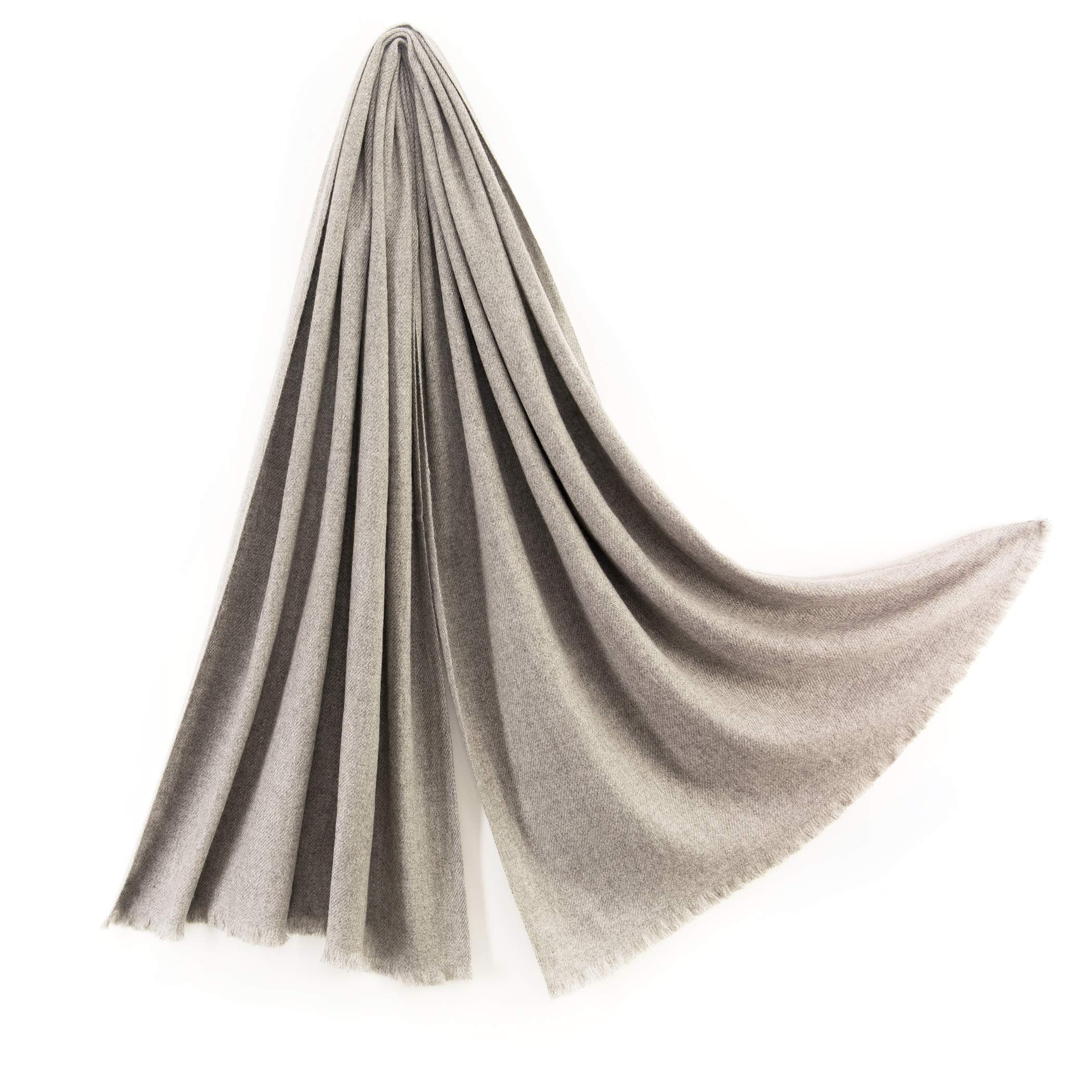 

Кашемировый Толстый Большой Палантин в Подарок 70x200см [Коллекция Пашмина] 100% Коробка, Серый, серый