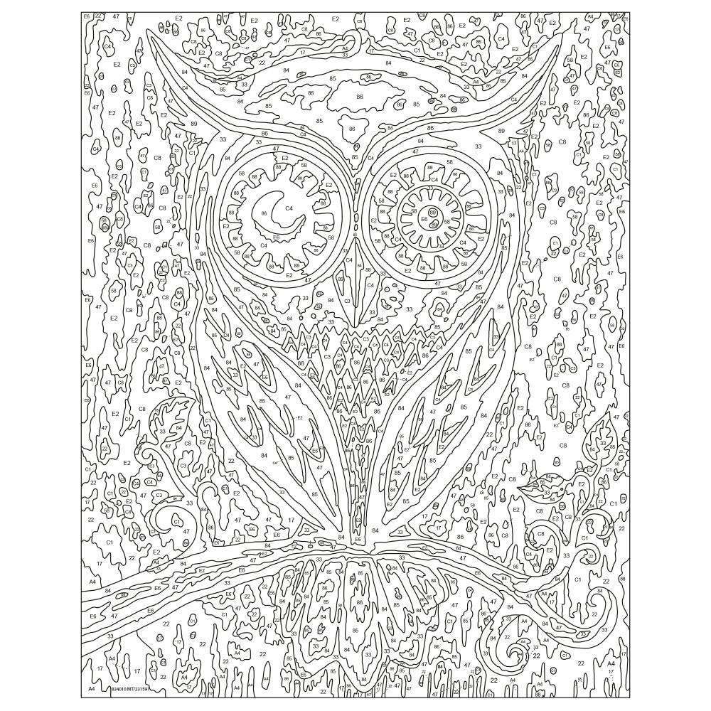 Ravensburger CreArt Мечтающая сова 28990 5 (Раскраска по номерам Живопись маслом — фото 7