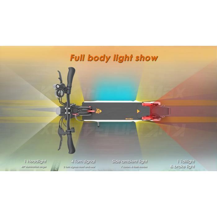KuKirin M4 Max - Scooter électrique -- Moteur 800 W - Batterie 48 V 18,2 Ah - Pneus 10 pouces - Autonomie 65km