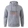 Printed Long Sleeve Teens Autumn Gray Black Hooded Sweatshirt Sportswear Hoodie