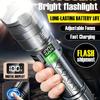 Portable Flashlight with Battery Display, Type-C Charging, Multiple Lighting Modes, Suitable for Home, Outdoor, Camping, Fishing
