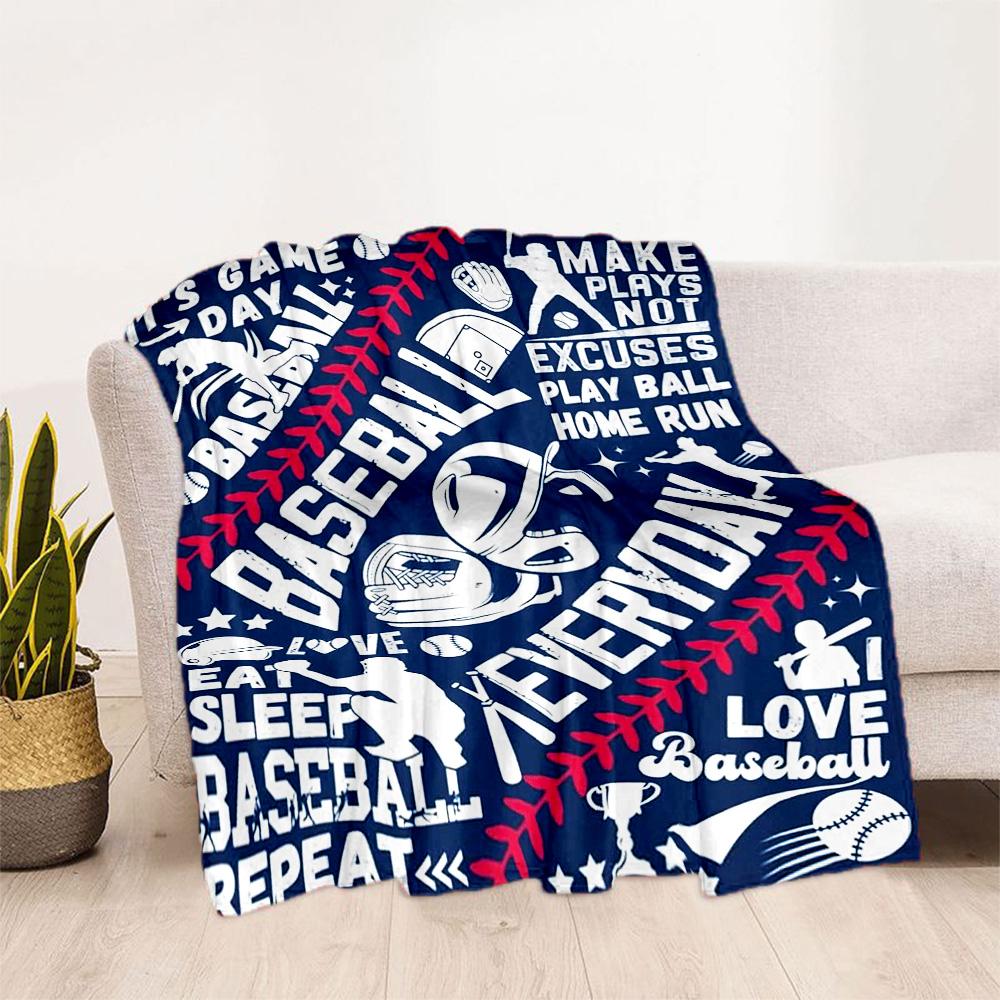 Baseball Field Design Blankets Are Suitable for Living Rooms, Bedrooms, Camping, and Other Places, Making Them an Ideal Choice for Gifts.