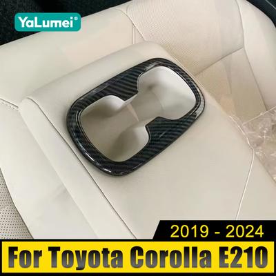 ABS Car Seat Back Row Water Cup Holder Cover Frame Panel Trim Sticker For Toyota Corolla E210 2019-2024 2024 2024 2024 Hybrid