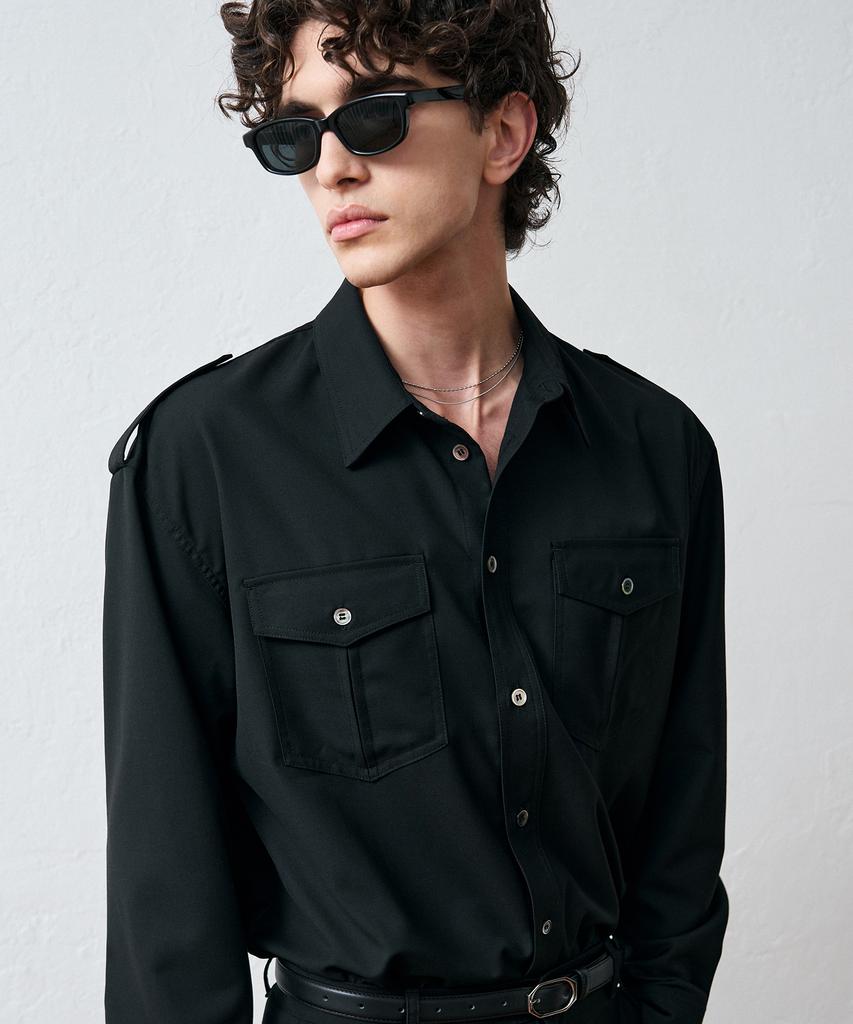 BLAYER Bersen Military Shirt [Black]