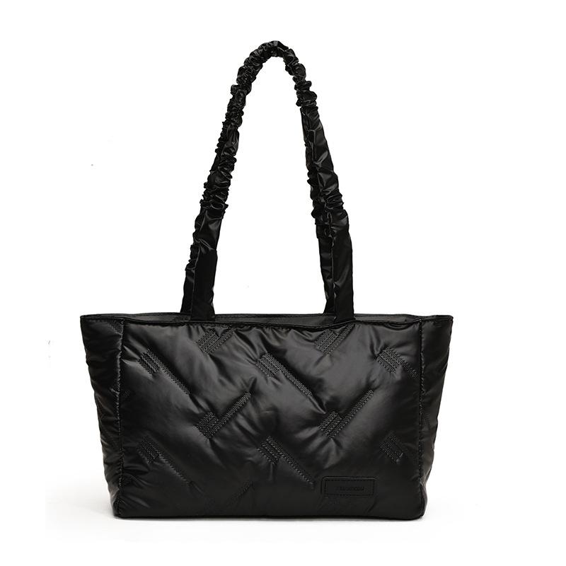 

Сумка большой вместимости Женская новая повседневная модная на плечо для поездок и покупок чёрный