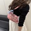 Y2k Retro Women‘s Chain Shoulder Bags PU Leather Ladies Small Underarm Bag Sweet Bow Star Trend Female Crossbody Bag Handbags