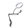 Overhead Ring Light with Phone Clip Adjustable Desktop Ring Light for Beauty Makeup Nail Art Live