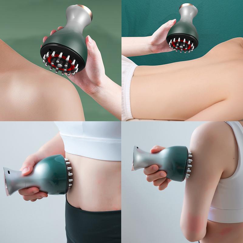 Rechargeable Guasha Massager Body Shaping Heating Meridian Scraping Brush Lymphatic Detoxification Regimen Dredging Fat Burner
