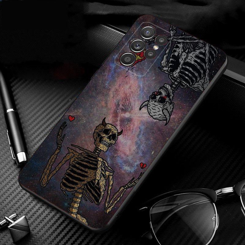 Skeleton Art Phone Case For Samsung Galaxy S25 S24 S23 S22 S21 Ultra S24 S23 S22 S21 S25 Plus S24 S25 FE