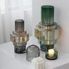Gradient Color Ornaments Geometric Creative Vases Minimalist Home Decor Living Room Decoration Flower Arrangement Glass Vases