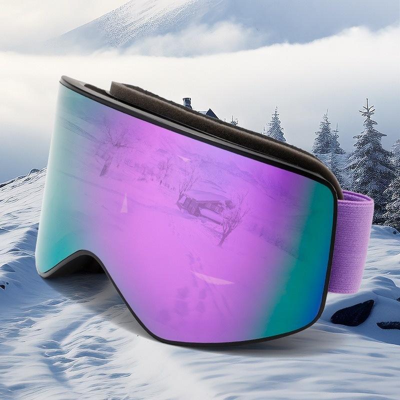 Adult Cylindrical Mask Large HD Field of Vision Double-layer Anti-fog Snow Goggles Snow Mountain Climbing Keka Myopia Goggles