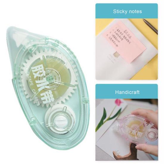 Double Sided Tape Roller Mess-Free Application Compact Size Portable Adhesive Scrapbook Tape Dispenser Runner Office Supplies