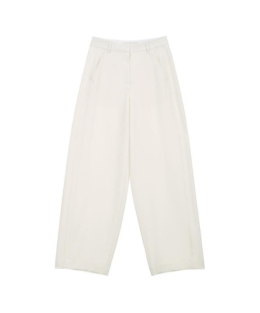 Kwinseulaebis Formal Stretch Wide-Leg Curved Slacks