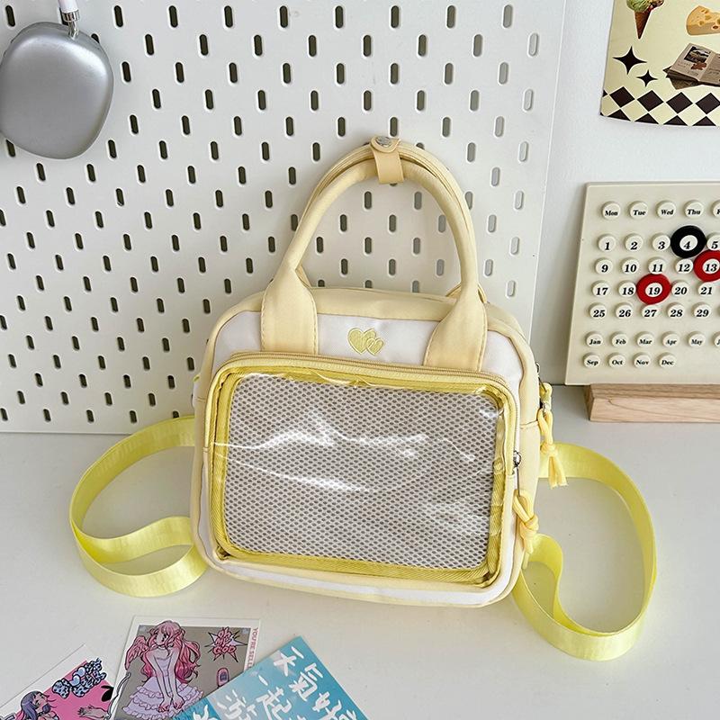 Women's Bag Sweet Girl Daily Simple and Versatile Handbag Shoulder Bag Crossbody Bag Backpack Solid Color Transparent