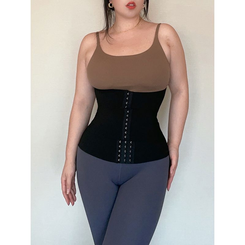 

[Поясничный пояс] Плоский живот, раздельный, высокая эластичность, модный, формирующий тело, большого размера, для женщин, формирующий талию, удобный гаджет, формирующий тело, большого размера Black S