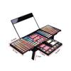 194-Piece Earth Tone Makeup Set: Shimmer Blush, Foundation, Matte Blue Eyeshadow In Foldable Piano Design