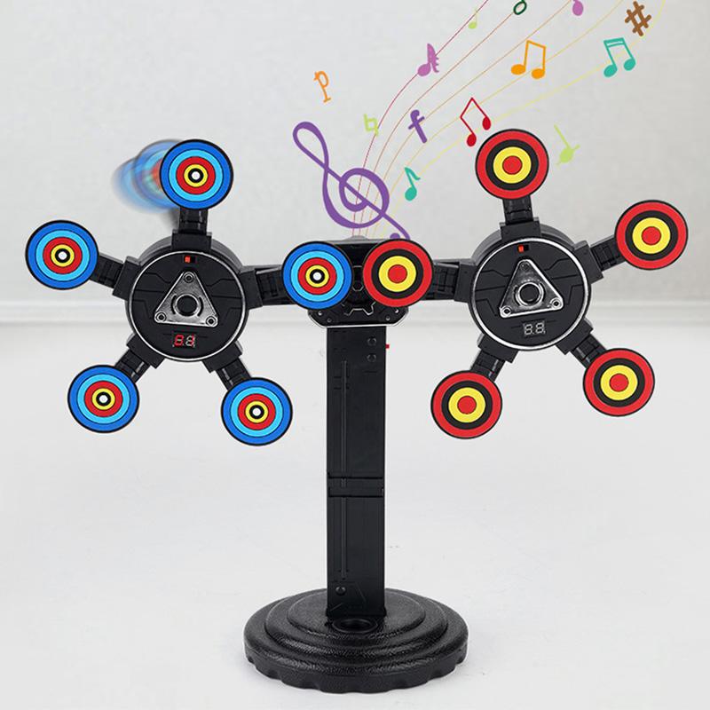 Rotating Electronic Moving Shooting Digital Scoring Target For Gun Automatic Auto Reset Accessory Soft Guns Boy Kid Adult Toy