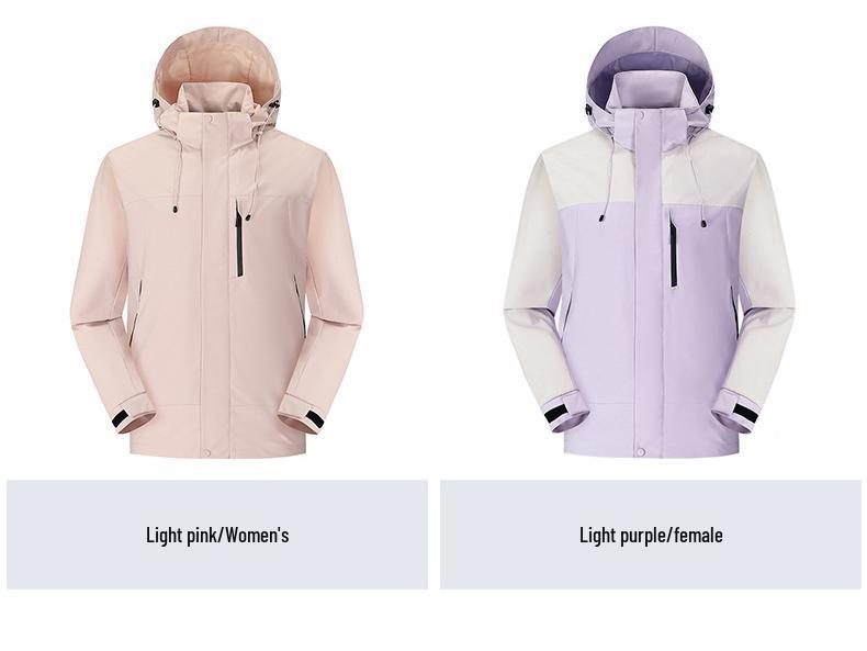 2024 Bei Jia Unisex Waterproof Windbreaker Jacket - Trendy Spring & Autumn Casual Coat for Couples