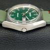 SEIKO AUTOMATIC 6309A JAPAN MENS VINTAGE GREEN COLOR DIAL WATCH a701448-5 R206b-a701448