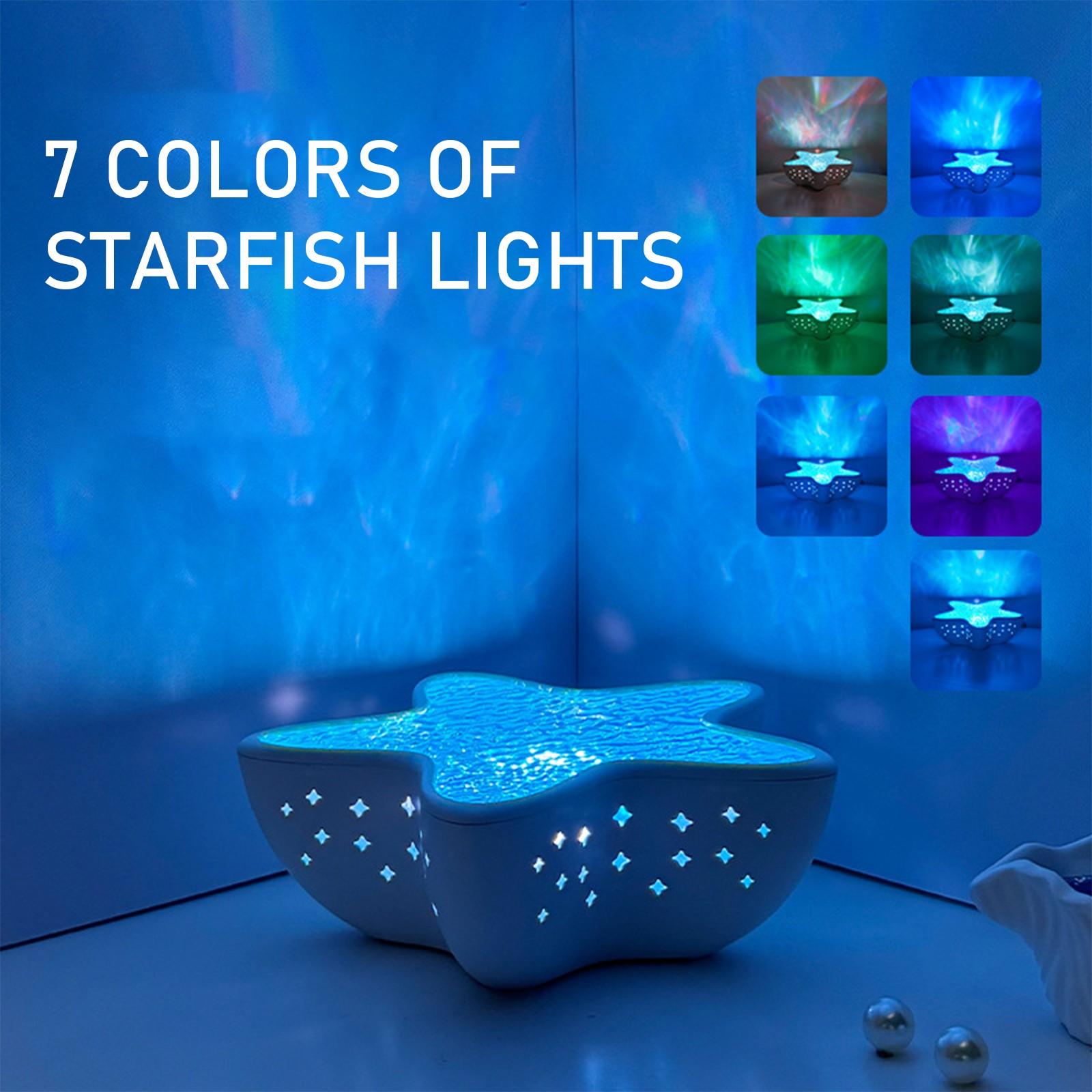 

Милый проекционный ночник для кабинета, Атмосферный проекционный светильник для сна в виде пятиконечной звезды, Лампа с меняющимся цветом One Size