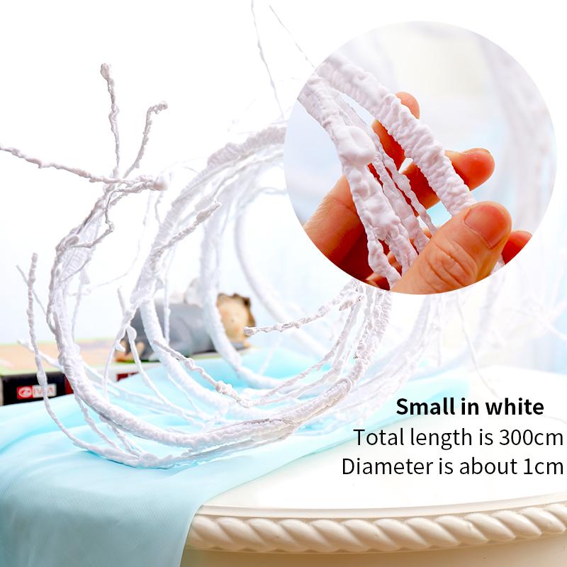 

Uflower 3m Hanging Rattan Vines Artificial Cherry Branches Flexible Twigs Wall Trunk for Home Garden Wedding Decor
