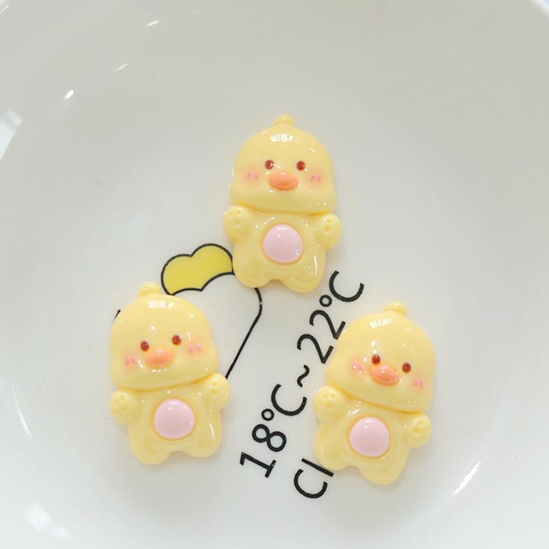 10Pcs New Cute Resin Bee Rabbit Monkey Little Bear Series Flat Back Fit Phone Deco Parts Embellishments For Hair Bows Accessorie
