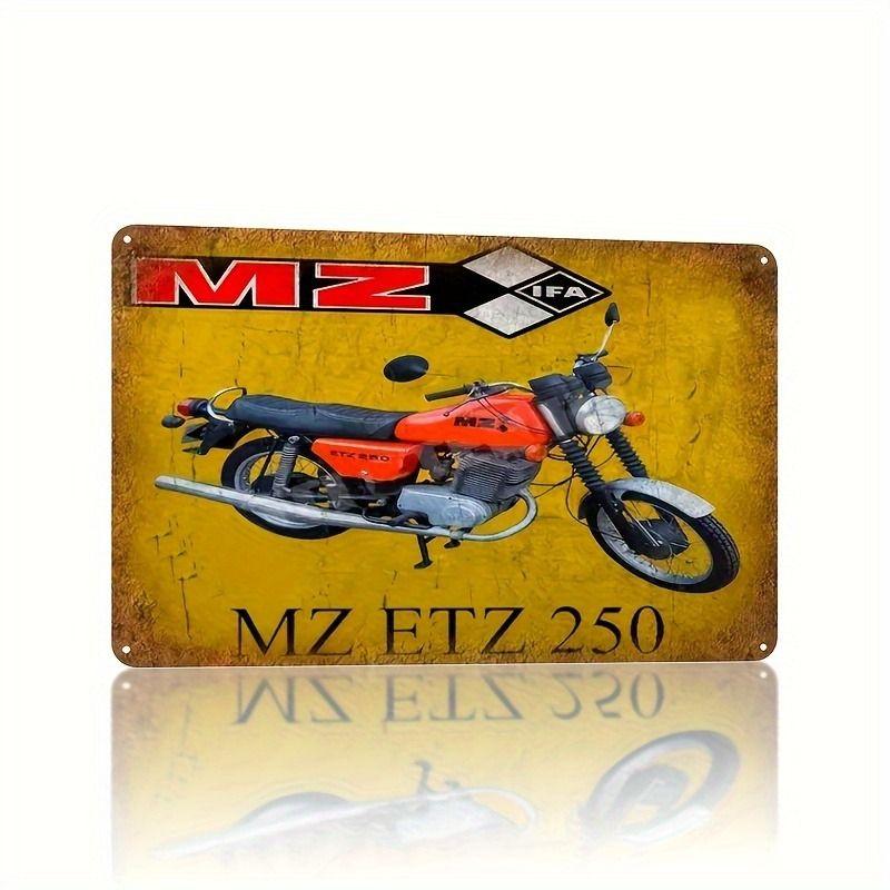 Vintage Female Silhouette Metal Tin Sign for Bar & Garage