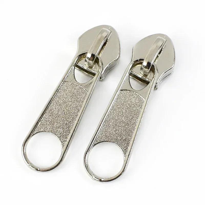 10/20/50Pcs 3#5# Meetee Rainbow Nylon Zipper Slider Backpack Jacket Zips Heads Decorative Zip Puller Repair Kit Sewing Accessory