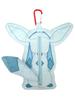 Sanei Boeki Pokemon Petafuwa Pouch Glaceon W22 x D3.5 x H22cm Plush Toy PZ40