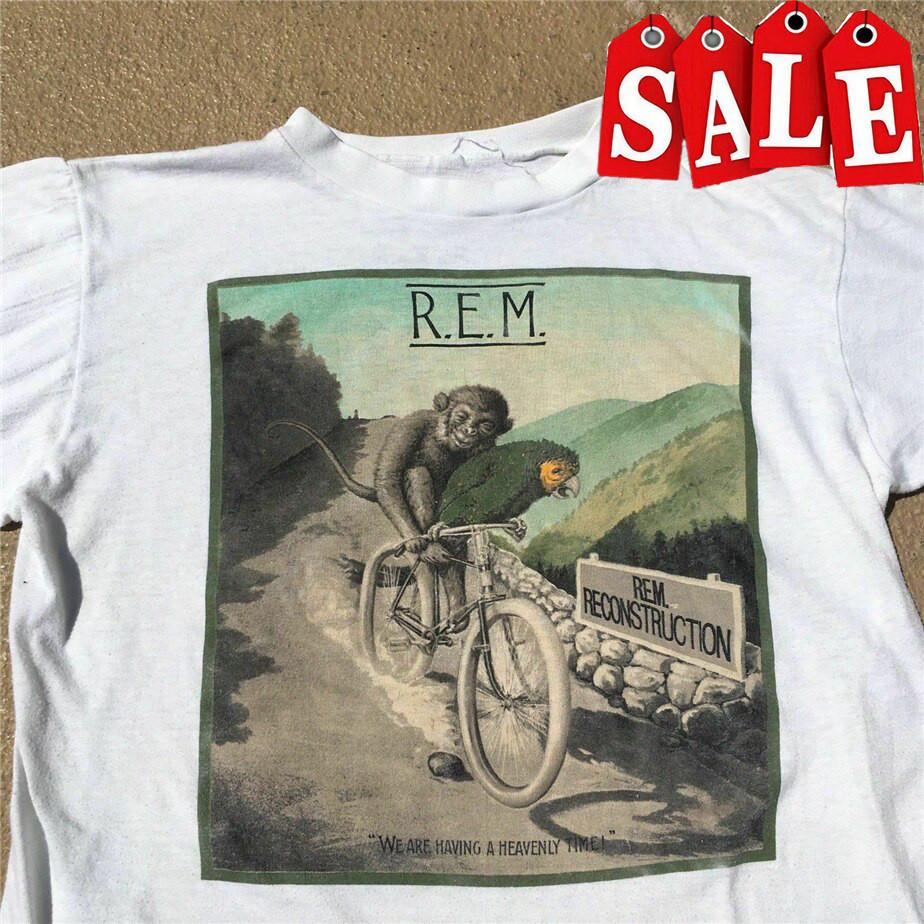 Vtg 80S REM T-Shirt 1985 Concert Tour Fables Of Reconstruction Unisex T-Shirt XXXXL