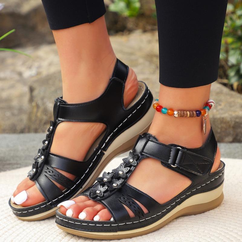 Fashion Sandals for Women 2025New Casual Sandals Fashion Wedge Sandal Summer Retro Roman Shoes Peep Toe Platform Sandals Sandalias Mujer