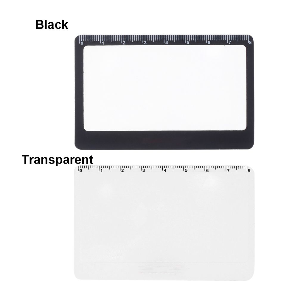 Ultra-thin Convinient With Scale Magnifier Sheet Book Page Magnification X3 Magnifying Outdoor Focused Ignition