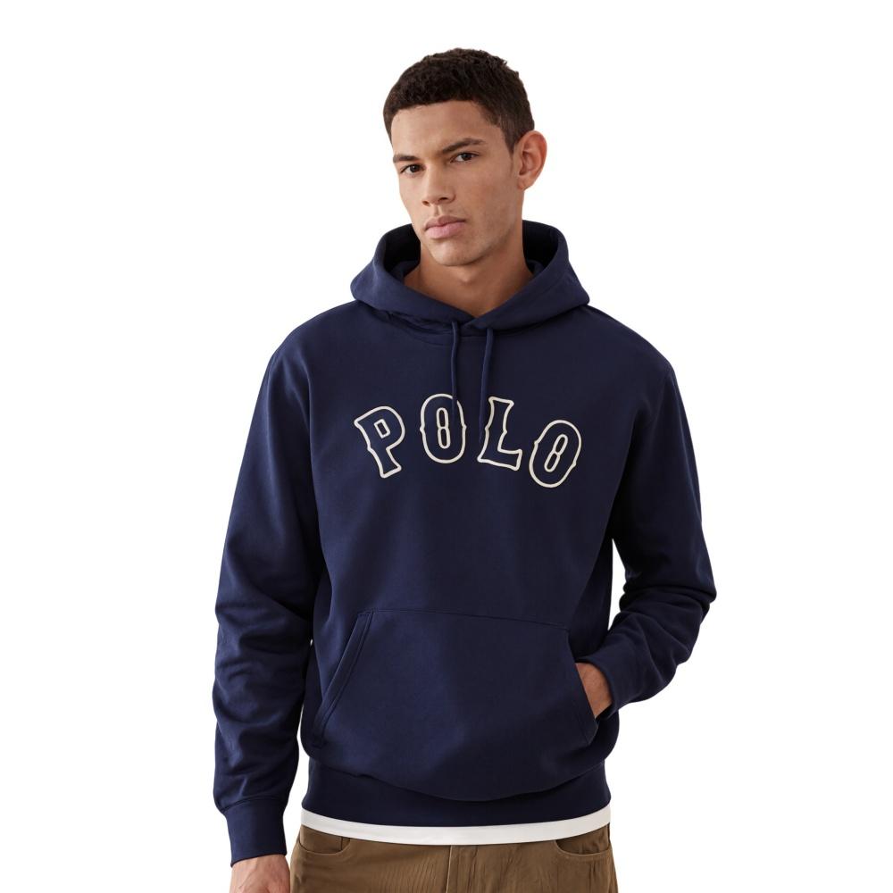 

Мужское худи-поло с вышивкой логотипа, удобная толстовка из смесового хлопка для повседневной носки 3XL синий