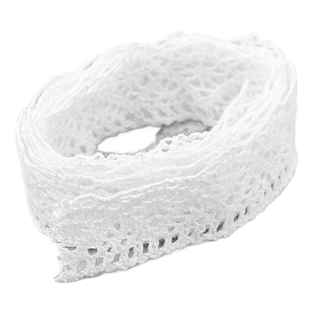 Lace Ribbon Cotton Thread 20 Yards Hollow Decorative Accessories for Clothing Decoration DIY Curtain