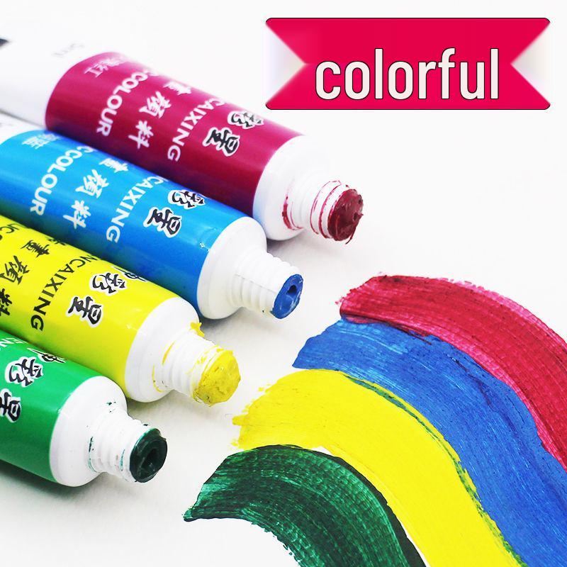 Shencai Xing Acrylic Paint Set: Waterproof, 12 Colors for School Students & DIY Art