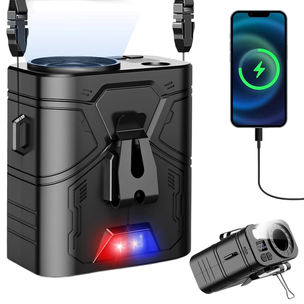 Rechargeable 10000mAh Waist Fan with 5 Speed Options and 60 Hour Runtime Lightweight Portable Cooling for Outdoor Adventures