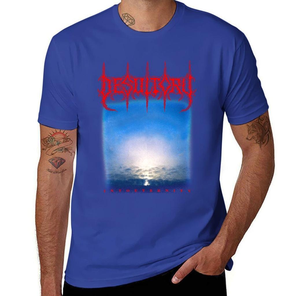 Desultory Into Eternity Classic Old School Swedish Death Metal T-Shirt Aesthetic Clothing Short Sleeve Tee Sweat Mens T Shirts